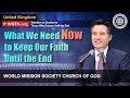 Salvation is Granted to Those Who Endure Until the End | WMSCOG, Church of God