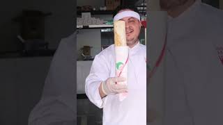 Live footage of preparing Shawarma in Syrian style