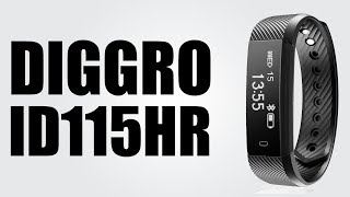 Diggro ID115HR Smartband - Bluetooth 4.0 / Pedometer / Sleep Monitor / Call / SMS / Heart Rate