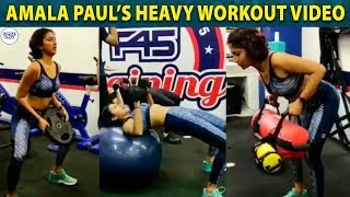 Amala Paul's Gym Workout Video | Aadai | Sarath Kumar | LittleTalks