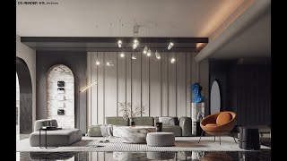 CgsorealCom Modern Living Room D5 Render