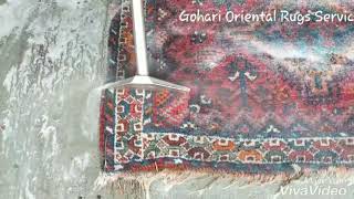 washing the oriental rug 1