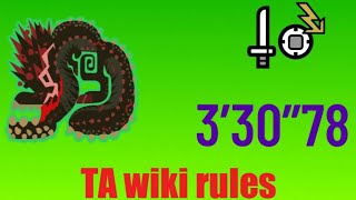 【MHW:IB】★5「恐暴の宴」怒り喰らうイビルジョー TA wiki rules 片手剣 3’30”78 / Savage Deviljho TA wiki rules SnS Solo