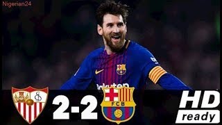 Sevilla vs Barcelona 2-2  | All Goals  Extended Highlights  | La Liga  31/03/2018 1080HD