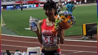 japan championship in athletics 2017 woman 3000mSC final 美人日本の女性の戦い！陸上日本選手権２０１７「女子３０００ｍＳＣ決勝」優勝：森智香子