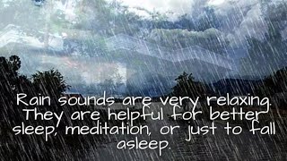 Deep Sleep with heavy rain|Good by stress to sleep instantly with rain|#rainymood