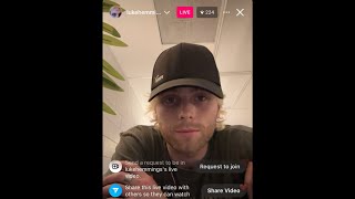 Luke Hemmings “Boy” Release Instagram Live 4/26/24