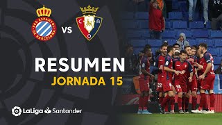 Resumen de RCD Espanyol vs CA Osasuna (2-4)