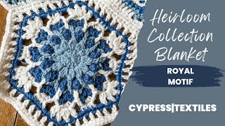 Heirloom Collection Blanket - Royal Hexagon Motif - Free Crochet Pattern