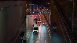 Convoy in Istanbul to protest occupation in Gaza, Lebanon and Syria, and attacks on Iran
