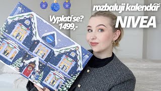 ROZBALUJI NIVEA ADVENTNÍ KALENDÁŘ 💙🎁 Vyplatí se? Kompletní unboxing a recenze!🌟❄️