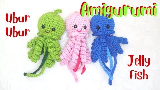 ubur-ubur rajut | amigurumi | jelly fish crochet | tutorial | cara membuat amigurumi ubur-ubur