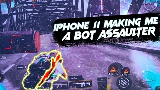 Iphone11 Making Me A Bot Assaulter🤍//PUBG Montage//Fastest Four Finger Claw+Gyroscope//Jecky