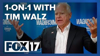 EXCLUSIVE: 1-on-1 with VP nominee Gov. Tim Walz, his message to Michiganders