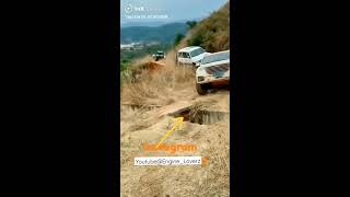 Follow Instagram @Car_Loverz008 |SUV Car Driving on One Tire😱 #suv #offroad #carstunt #fortuner #4×4