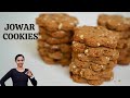 Jowar Cookies with Jaggery | Home Made Eggless Biscuit | No Sugar | Healthy Millets Sorghum Recipe