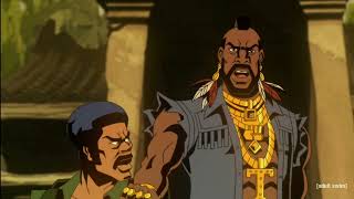 Black dynamite - Black dynamite and Mr.T Fight Dennis Flynn's Army