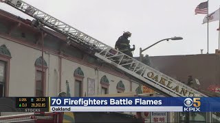 Fire Crews Battle 5-Alarm Blaze in Oakland's Chinatown