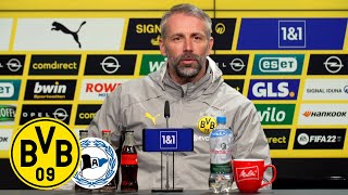 "Erling ist schmerzfrei und eine Option" | Pressekonferenz mit Marco Rose | BVB - Arminia Bielefeld