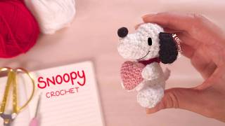 Teje tu Snoopy San Valentín ❤️ Snoopy Amigurumi | Crochet Tutorial paso a paso - Fácil