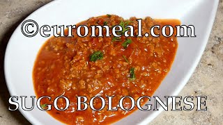 Sugo bolognese - Tomatensauce mit gebratenem Hackfleisch - euromeal.com