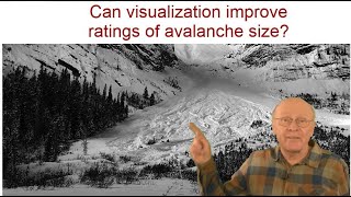 Can visualization improve ratings of avalanche size?