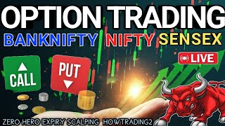 07JAN Live || NIFTY Banknifty Sensex Expiry || Option Technical Analysis‪ @HowTrading2‬ #nifty