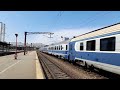 an irn train pulled by the 060 ea 008 locomotive departs from northern railway station bucharest