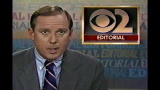 KCBS TV Channel 2 Action News Editorial Los Angeles October 13, 1988