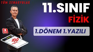 11.SINIF FİZİK 1.DÖNEM 1.YAZILI ÇALIŞMASI | FİZİK YAZILI ÇALIŞMASI | 1.DÖNEM 1.YAZILI ÇALIŞMASI