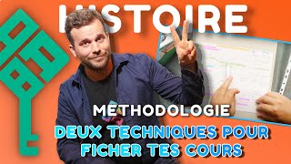 2 super techniques pour ficher tes cours d'histoire - géographie !