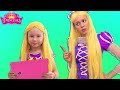 Alice, Wednesday, Stacy + Funny School story for kids and Friendship | Kids Smile TV