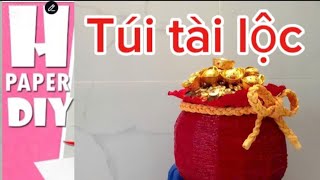 Túi Tiền tài lộc làm từ giấy