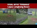 VIRAL Myvi Terbang Lepas Longkang Besar.