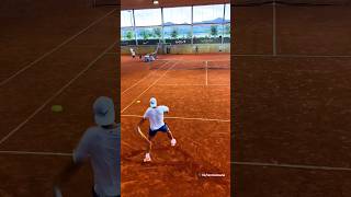 Rafa Nadal sending huge forehand bombs at the Rafa Nadal Academy before coming to Roland-Garros