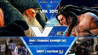 SFV: DNG Itabashi Zangief vs GRPT Haitani - UFA 2017 Grand Final - CPT 2017