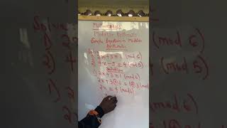 Simple equations in modular arithmetic