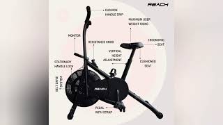 BEST EXERCISE AIR BIKE WITH MOVING HANDLES FOR HOME