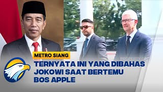 Bos Apple Tim Cook Bertemu Jokowi di Istana, Ini yang Dibahas!
