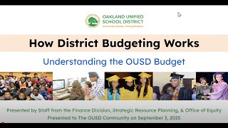 How Oakland Unified School District's Budgeting Works