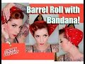 EASY Vintage Hair! Barrel Roll with Bandana! by CHERRY DOLLFACE