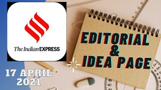 17th April 2021 | Gargi Classes Indian Express Editorial Analysis/Discussion