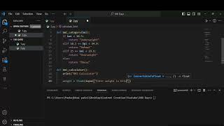 Create A Simple BMI CALCULATOR using python - 100 Days Python Programming Challange - Day 2