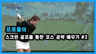 [골프레슨] 프로들의 스크린 골프를 통한 코스 공략 배우기 #2