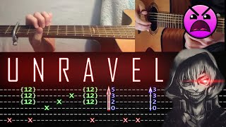 How to play 'Unravel - Tokyo Ghoul [FULL]' Guitar Tutorial [TABS] Fingerstyle