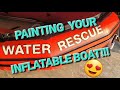 Painting Your Inflatable Boat - Paint Numbers or Letters On Your Inflatable Boat Can be Easy