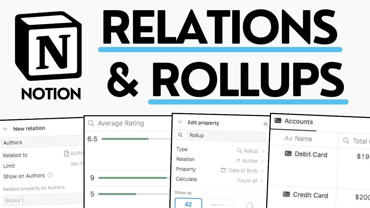 Relations Rollups In Notion For Beginners Easy Guide Youtube