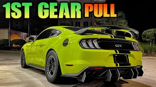 HILARIOUS REACTION TO WHIPPLE SUPERCHARGED 1ST GEAR PULL ON MICKEY THOMPSONS! (MUSTANG GT) #SHORTS