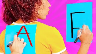SCHOOL ART AND DRAWING HACKS! || Funny Drawing Challenge by 123 Go! GENIUS