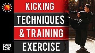 Wing Chun Kicking Techniques & Training Exercise
